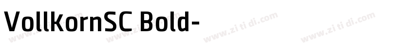 VollkornSC Bold字体转换